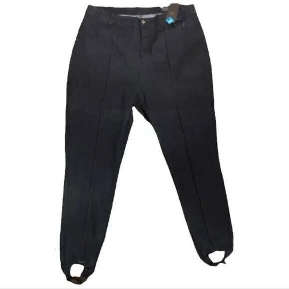 NWT RUE 21 PLUS DARK WASH HIGH RISE STIRRUP JEGGING JEANS 18 - Picture 1 of 3